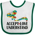 thumbnail image 3 of Inktastic Autism Love Accept Understand Awareness Month Girls Baby Bib, 3 of 4