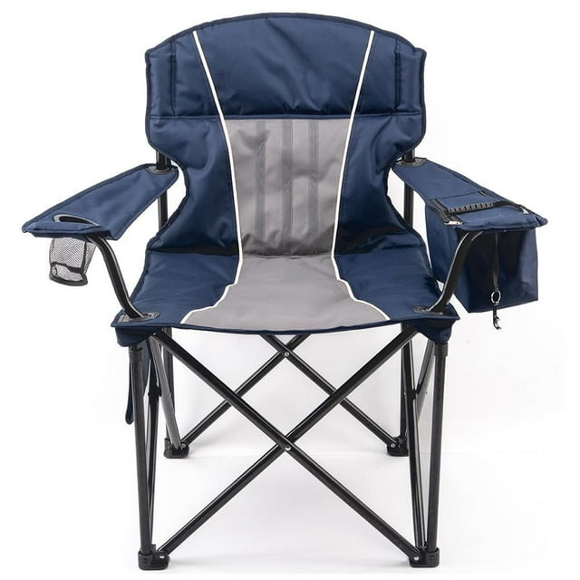 Silla de Campismo Ozark Trail Plegable Acolchada con Compartimiento y Portavasos