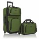 thumbnail image 1 of Set de equipaje U.S. Traveler Rio Rugged Fabric Green de 2 ruedas, 1 of 8