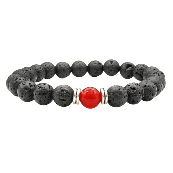 Homesteed Lava Stone Bracelet Aromatherapy Diffuser Essential Oil Jewelry Gifts for Him Her Men Women Couples Matching Beaded Wristband