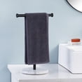 thumbnail image 2 of KES Black Hand Towel Rack Countertop Towel Stand Marble 304 Stainless Steel, 2 of 10