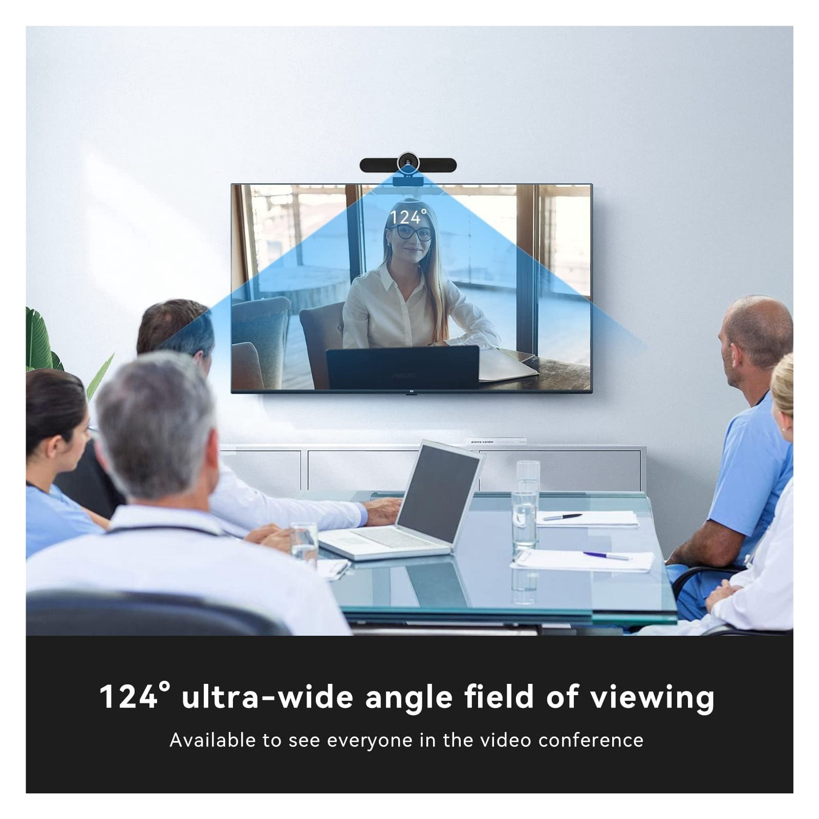 8MP 4K Webcam Ai Auto Framing On 2K 124 ° FOV USB Type-C With Mic And Speaker Live Broadcast Video Calling Conference Web ,Full Clarity