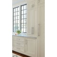 thumbnail image 2 of Amerock Lintel 3 inch (76mm) Center-to-Center Polished Nickel Cabinet Pull, 2 of 7