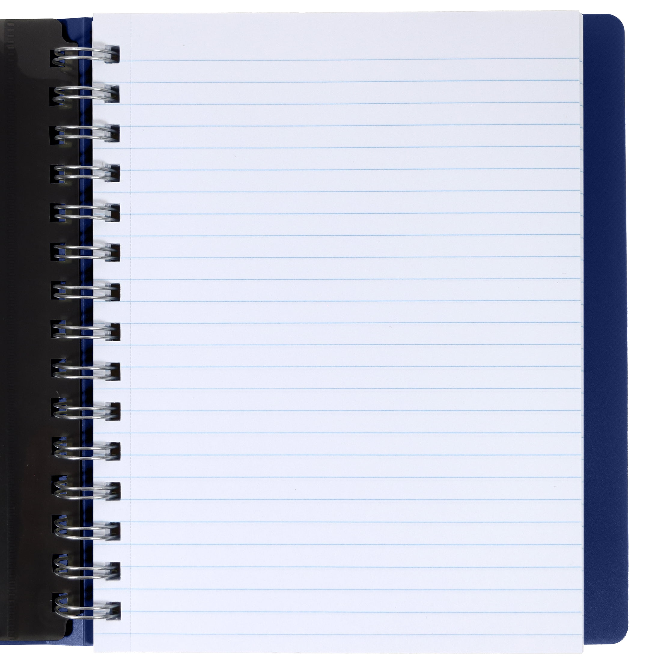 (6 pack) Top Flight LXE Medium Journal, Blue, Hardcover with Bungee Closure, New