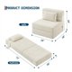 thumbnail image 3 of QinaQin Sofá cama plegable 4 en 1 convertible, sillón y loveseat con cojín, diseño ahorrador de espacio para sala, recámara o cuarto de visitas, 3 of 7