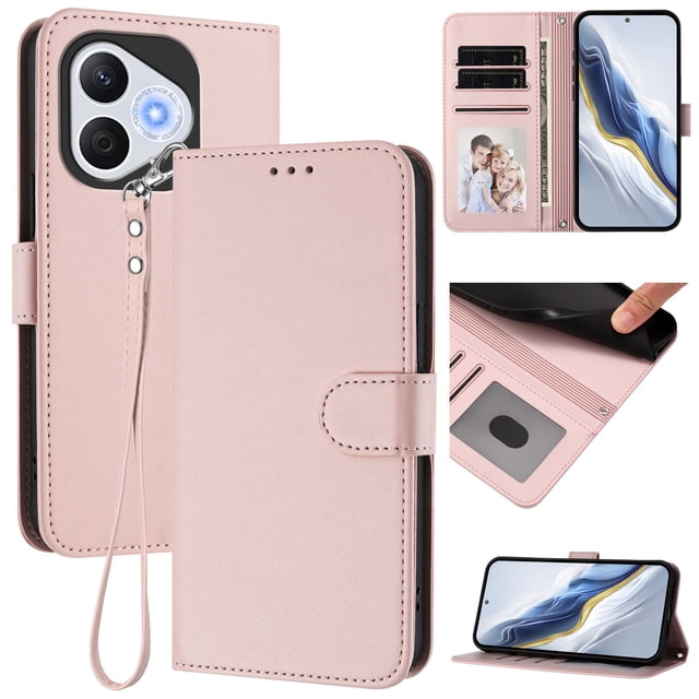 Funda Cartera GANGXUN para Honor 400 Lite – Cierre Magnético, Protección RFID, Correa Desmontable, Compatible con Carga Inalámbrica