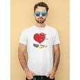 thumbnail image 2 of Diy Reapired Heart T-Shirt Men -Engin Selcuk Designs, Male 5X-Large, 2 of 4