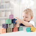 thumbnail image 5 of Hands Craft Acrylic Soft Building Blocks Baby Stacking Toy Textured Numbers or Animals Stackable Stacker Toy Early Developmental, 5 of 5