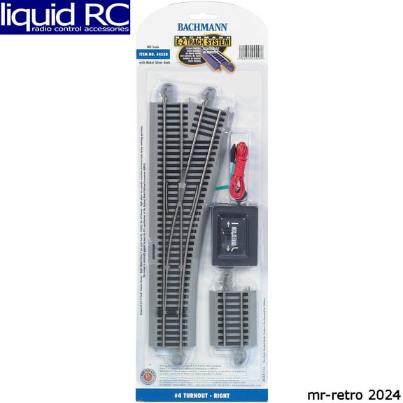 Bachmann Trains #4 Turnout - Right (1/card)