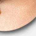 thumbnail image 3 of Designart 'Close-Up Of Woman Make-Up Of Gold Liquid Lips' Modern Circle Metal Wall Art 29x29 - Disc of 29, 3 of 5