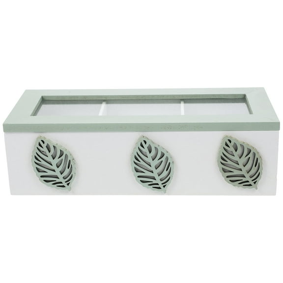 WEAVILUX Tea Packet Holder Wooden Tea Bag Organizer For Restaurant 1Pcs