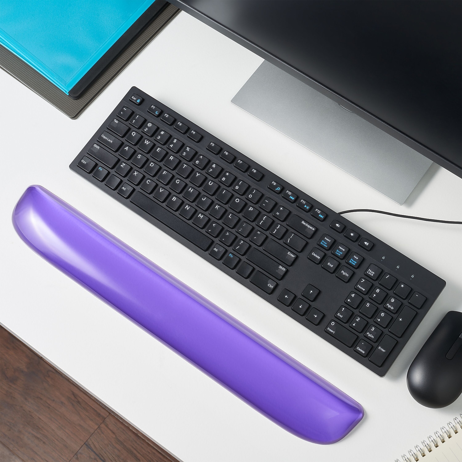 Staples Gel Wrist Rest Purple Crystal (79039) ST61805