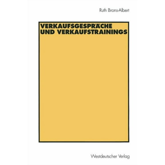 VerkaufsgesprÃ¤che Und Verkaufstrainings, (Paperback)