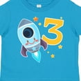 thumbnail image 4 of Inktastic Rocket Space Ship Happy Third Birthday Boys or Girls Toddler T-Shirt, 4 of 5