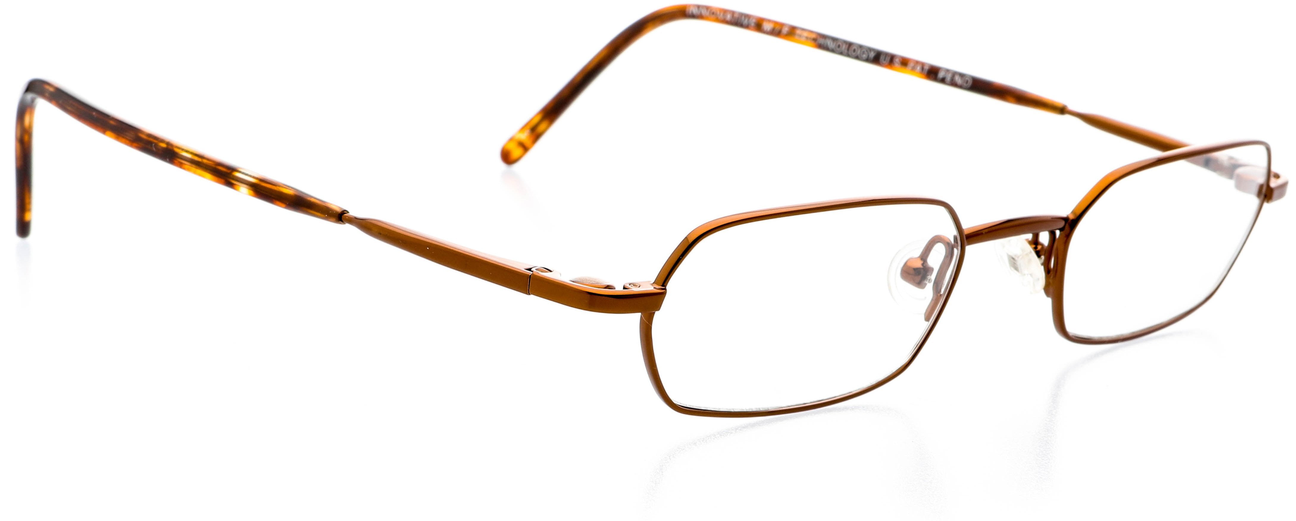 Optical Eyewear Oval Shape Metal Full Rim Frame Prescription Eyeglasses Rx Cocoa 
