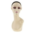 thumbnail image 3 of Cabeza de maniquí Femenino Modelo de maniquí para Mujer pelucas de Pelo Gafas Bufanda Macarena Peluca de cabeza de maniquí, 3 of 8