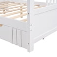 thumbnail image 4 of Arcticscorpion Wood Kids Storage Bed with Drawers and Back Support for Girls Boys Living Room, Eco-Friendly, White, 4 of 7