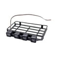 thumbnail image 3 of Portaequipajes de metal RC con portaequipajes de repuesto ligero y resistente para RC Crawler luz cuadrada, 3 of 9