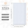 thumbnail image 6 of White Classic White Bath Towels 27x54 Inch, Cotton Towel Set for Bathroom, Hotel, Gym, Spa, Soft Extra Absorbent Quick Dry 4 Pack, 6 of 8