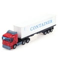 thumbnail image 4 of 1 43 Alloy Vehicle Model Simulation Container Truck Model Kids Toy(Red), 4 of 6