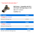thumbnail image 2 of MAP Sensor - Compatible with 2011 - 2019 Ford F-450 Super Duty 6.7L V8 2012 2013 2014 2015 2016 2017 2018, 2 of 2