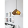 thumbnail image 4 of ORE International I-GLPWN 14 in. Glimpse Wood Ceiling Pendant Lamp, Walnut, 4 of 4