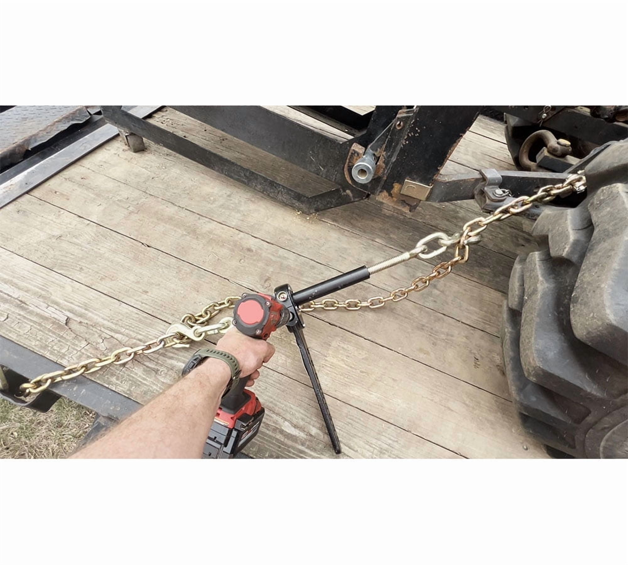 3/8 Inch x 25 FT Grade 70 Binder Chain with Clevis Grab Hooks