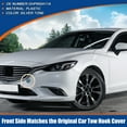 thumbnail image 3 of Cubierta del gancho de remolque del parachoques delantero del automóvil, tapa azul, ajuste para Mazda 6 Sport 2.5L L4 2014-2017 No.GHP950A11A - Paquete de 1, 3 of 7