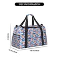 thumbnail image 3 of Fotbe Cartoon colorful cute cat Bolsa de Viaje con Estampado, Bolsa de Fin de Semana para Mujer con Compartimento para Zapatos, Bolsa de Gimnasio con Bolsillo Húmedo, 3 of 7