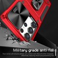 thumbnail image 3 of Decase For Samsung Galaxy S23 Ultra,Military Grade Shockproof Rugged Heavy Duty Cover Case with Magnetic Car Mount & Slide Camera Protector,For Samsung Galaxy S23 Ultra - red, 3 of 5
