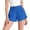 Blue, variant on Girls High Waisted Athletic Shorts Quick Dry Dolphin Hem Running Shorts for Tween Girls Elastic Waistband Black,Size 4-5T