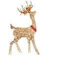 thumbnail image 2 of TMGONELighted Christmas Deer Sleigh Outdoor Yard Decoration Winter Decoration For Front Yards, 2 of 9
