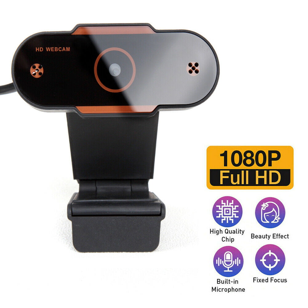 HD 1080P Webcam Focusing Web Camera USB Cam w/ Microphone For PC Laptop