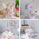 thumbnail image 3 of 42pzs Decoración Pastel De Mariposa Letrero Feliz Cumpleaños Morado, 3 of 5