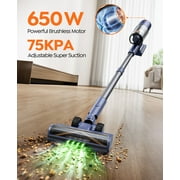 Laresar V11 Cordless Stick Vacuum Cleaner 650W 75Kpa Strong Suction, 90Mins Runtime Long-Lasting Battery for Carpet Pet Hair Large Home