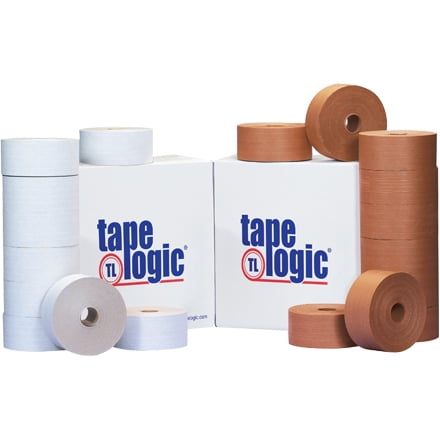 72mm x 1000' Kraft Tape Logic® Reinforced Water Activated Tape 6 PACK 