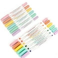 thumbnail image 3 of ZEYAR Highlighters, Dual Tips Marker Pen, Chisel and Fine Tips, 6 Macaron Colors, Water Based, Assorted Colors, Quick Dry (6 Macaron Colors), 3 of 8