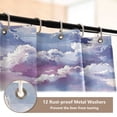 thumbnail image 4 of Colorful Clouds 4 Piece Bathroom Set Waterproof Bath Curtain Anti-Slip Mats and Toilet Pad Practical and Affordable 66x72in Curtain, 4 of 8