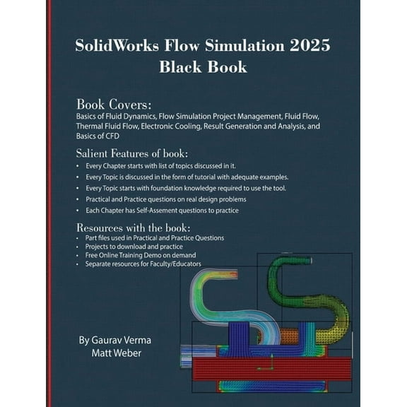 SolidWorks Flow Simulation 2025 Black Book, (Paperback)