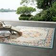 thumbnail image 3 of Modway Reflect Ansel Distressed Floral Vintage Medallion 8x10 Indoor and Outdoor Area Rug in Multicolored, 3 of 9