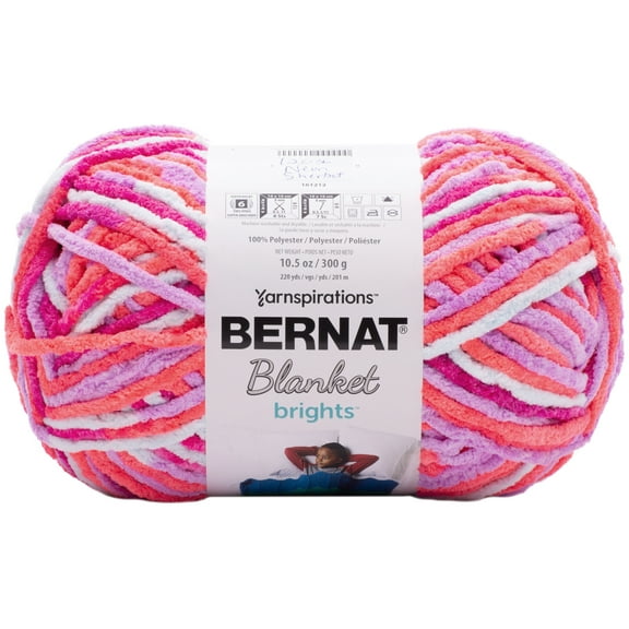 Bernat Blanket Brights Big Ball Yarn-Blue Flash