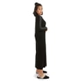 thumbnail image 2 of MeMoi Women's Modest Long Placket Ankle-Length Cotton Blend Gown - Womens - Female, Small, Black, 2 of 7