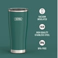 thumbnail image 3 of Thermos Stainless Steel Tumbler, w/ Slide Lock Lid, Spruce, 24 oz, 3 of 13