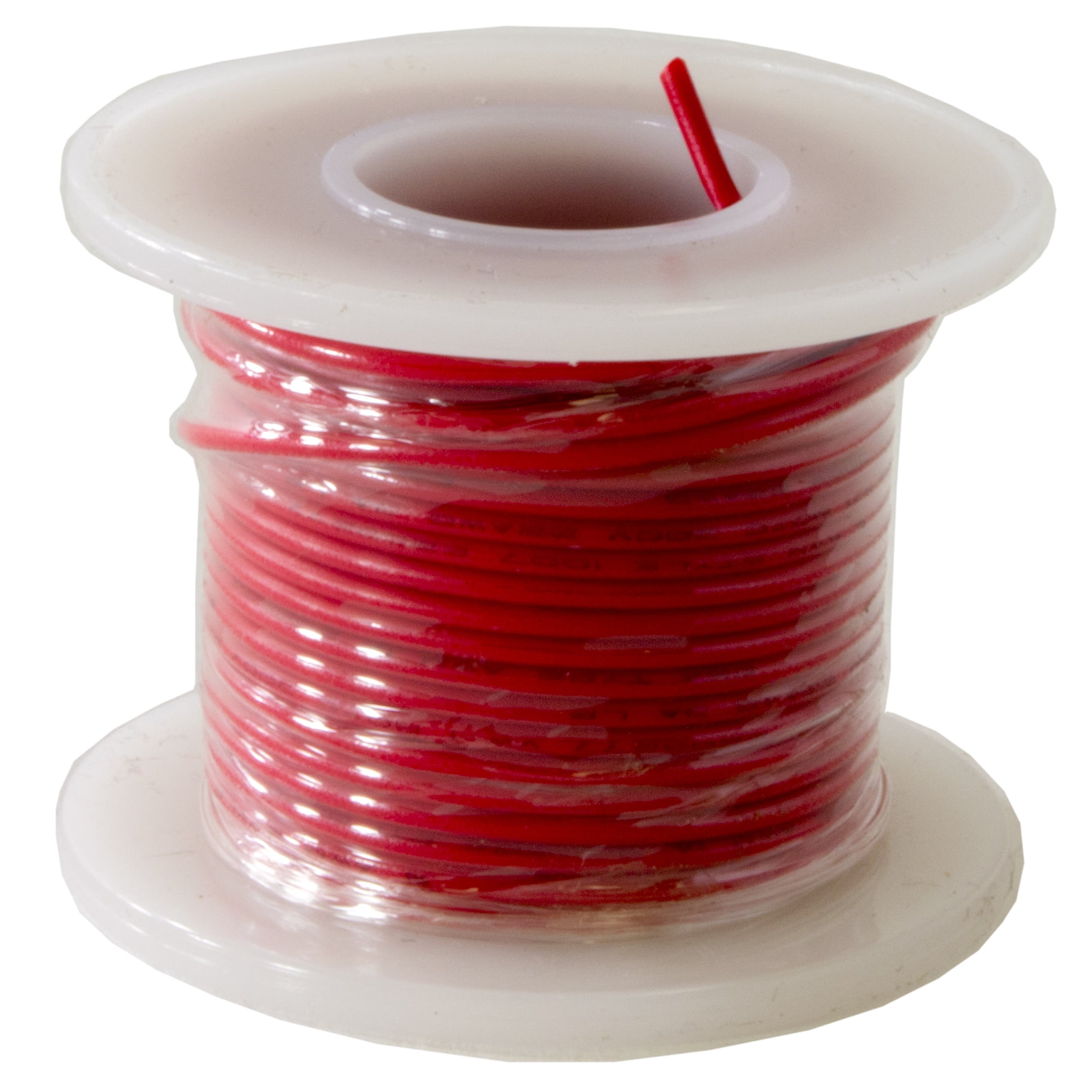 Hook Up Wire 22 Gauge Solid (25' / Red)