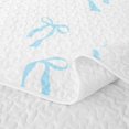 thumbnail image 5 of Erosebridal Bow Silhouettes Twin Quilt Set,Ribbon Simple Pattern Twin Coverlet Set For Girls,2-Piece, 5 of 7