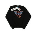 thumbnail image 1 of DC Comics Mens Wonder Woman 84 Neon Emblem Sweatshirt, 1 of 1