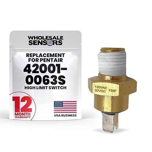 Hayward Hi-Limit 135-Degree Fahrenheit Replacement Hi-Limit Switch HAXHLI1930 12 Month Warranty