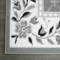 thumbnail image 3 of Home Dynamix Premium Aydin Traditional Diamond Floral Area Rug, Grey/Ivory, 7'8"x10'7", 3 of 5