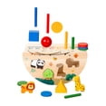 thumbnail image 1 of Juguetes educativos de madera para niños de 1 a 3 años, desarrollo, aprendizaje interactivo, imaginativo, mejora reconocimiento, clasificador de, 1 of 9
