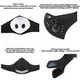 thumbnail image 2 of TD Collections Muliti- Purrpose Dust Masks Sports Face Cover with 1 Filters. Reusable, Washable Unisex, Suitable for Outdoor Sports, Cycling, Hiking, Jogging, Carpentry Work (TD001 - Black), 2 of 7